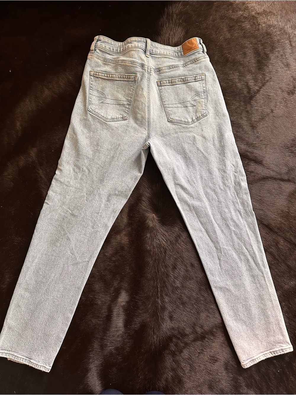 American Eagle Outfitters Light Blue Straight Leg Jeans - Picture 4 of 5